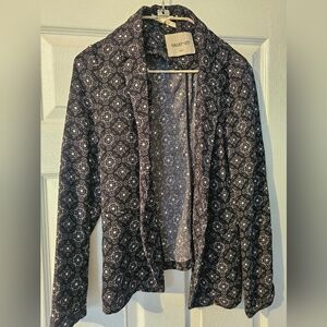 Smart Set Black and White Floral Blazer